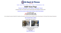 Desktop Screenshot of cyclesportandfitness.com