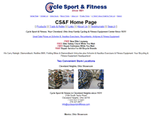 Tablet Screenshot of cyclesportandfitness.com